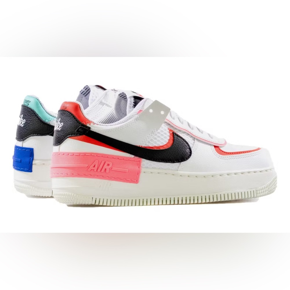 Pink and Blue Nike Air Force 1s